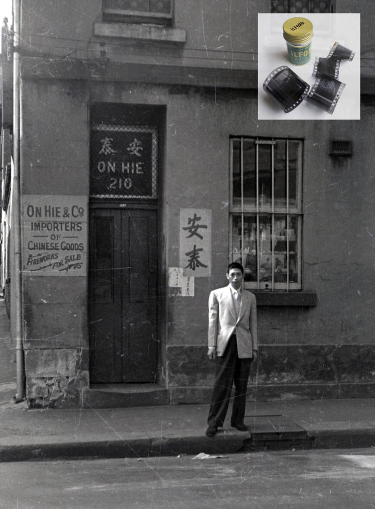 Man standing in street