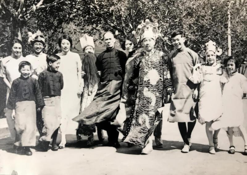 Group photograph of people in costume